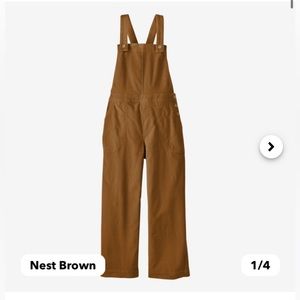 Patagonia cropped overalls size 10 in Nest Brown
